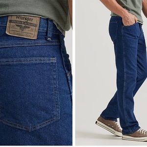 Wrangler Premium Quality Dark Wash Straight Leg Jeans